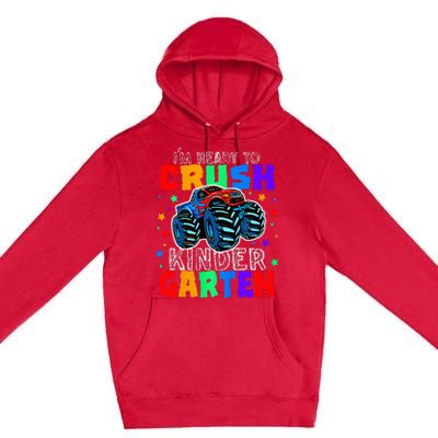 I'm Ready to Crush Kindergarten Monster Truck Premium Pullover Hoodie