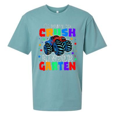 I'm Ready to Crush Kindergarten Monster Truck Sueded Cloud Jersey T-Shirt