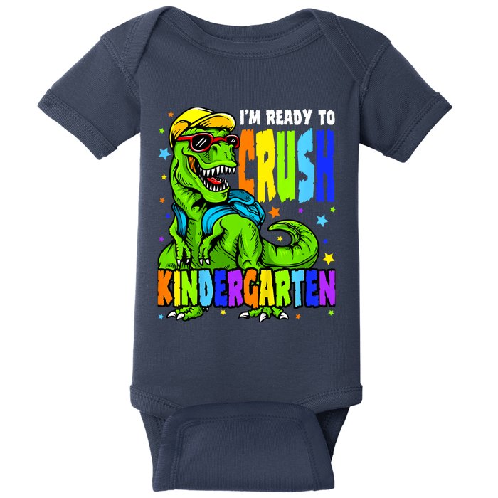 I'm Ready to Crush Kindergarten Dinosaur 1st Day of School Baby Bodysuit