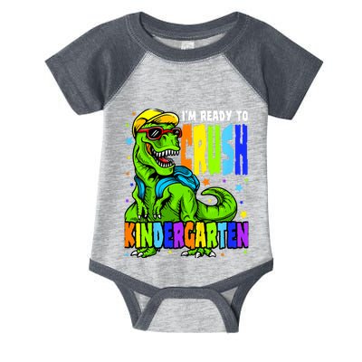 I'm Ready to Crush Kindergarten Dinosaur 1st Day of School Infant Baby Jersey Bodysuit