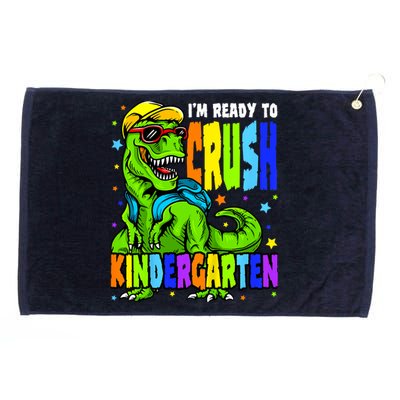 I'm Ready to Crush Kindergarten Dinosaur 1st Day of School Grommeted Golf Towel