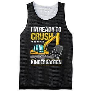 I'm Ready To Crush Kindergarten Construction Vehicle Mesh Reversible Basketball Jersey Tank