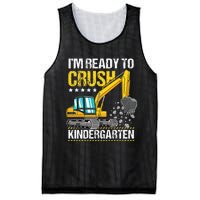 I'm Ready To Crush Kindergarten Construction Vehicle Mesh Reversible Basketball Jersey Tank