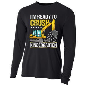 I'm Ready To Crush Kindergarten Construction Vehicle Cooling Performance Long Sleeve Crew