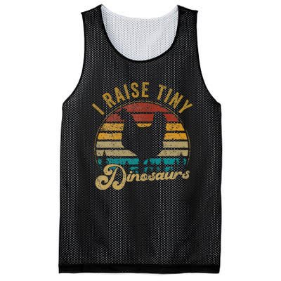 I Raise Tiny Dinosaurs Vintage 70s Chicken Mesh Reversible Basketball Jersey Tank