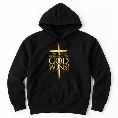 IVe Read The Final Chapter God Wins Christian Faith Cross Hoodie