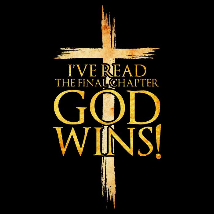 IVe Read The Final Chapter God Wins Christian Faith Cross Bag