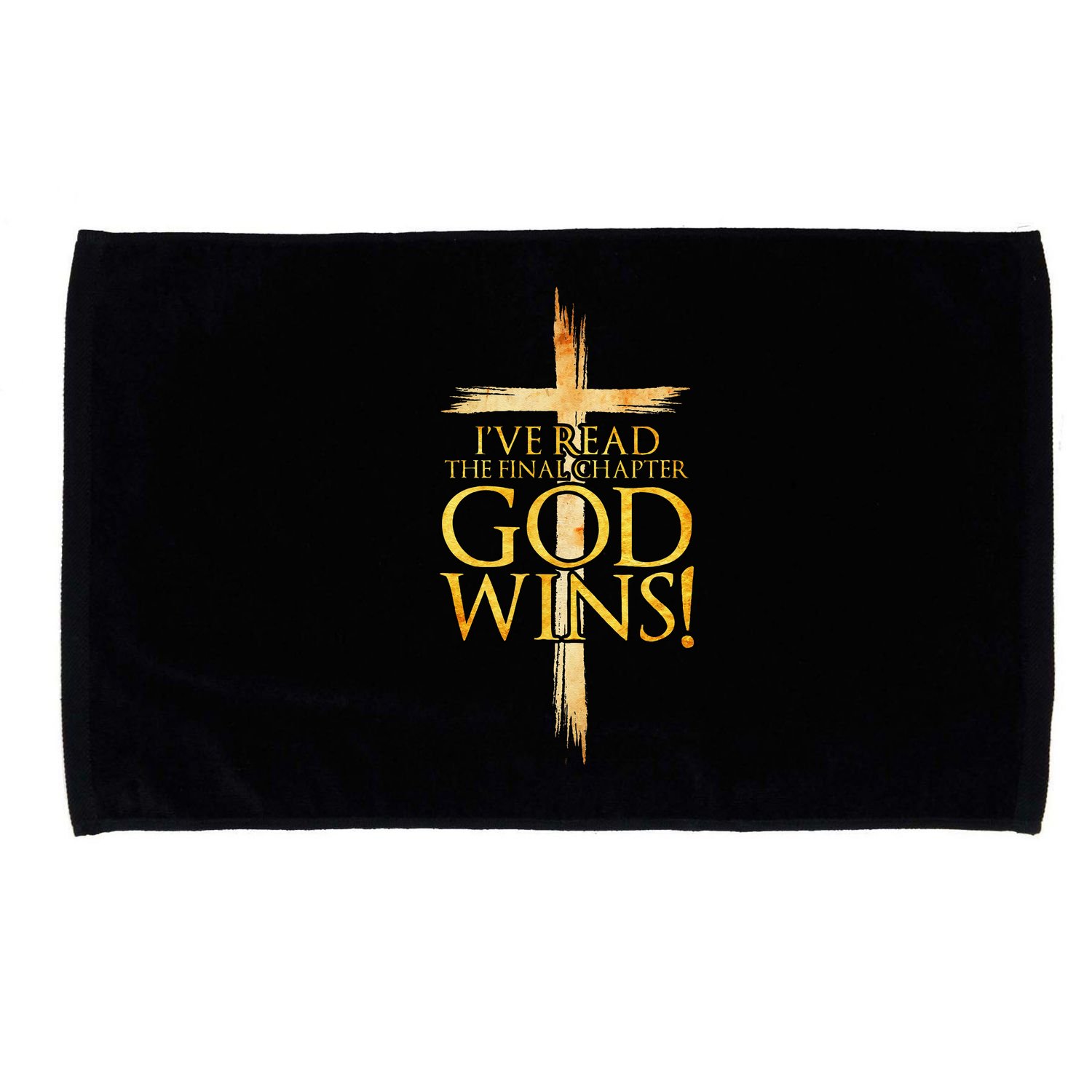IVe Read The Final Chapter God Wins Christian Faith Cross Microfiber Hand Towel