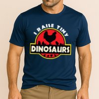 I Raise Tiny Dinosaurs Chicken Lover Cooling Performance Crew T-Shirt