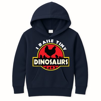 I Raise Tiny Dinosaurs Chicken Lover Kids Hoodie