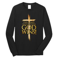 IVe Read The Final Chapter God Wins Christian Faith Cross Long Sleeve Shirt