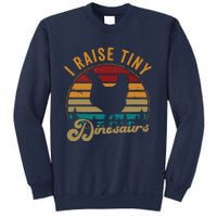 I Raise Tiny Dinosaurs Vintage Retro 70S Chicken Silhouette Sweatshirt