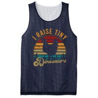 I Raise Tiny Dinosaurs Vintage Retro 70S Chicken Silhouette Mesh Reversible Basketball Jersey Tank