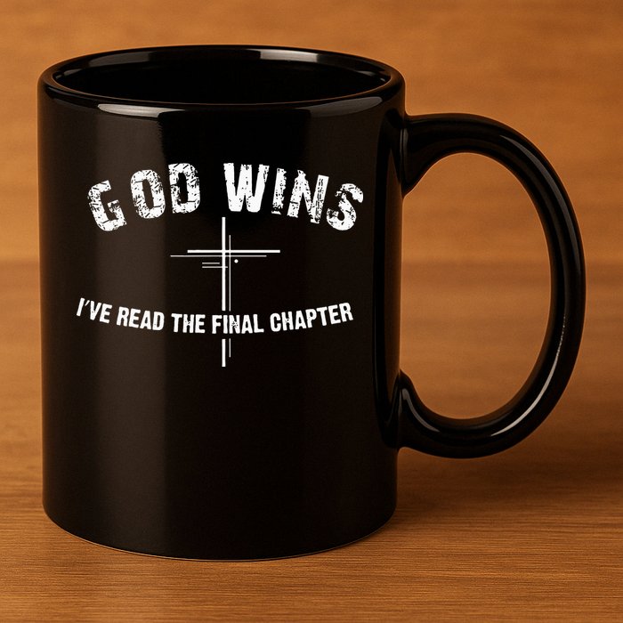 I've Read The Final Chapter God Wins 11oz C Handle Ceramic Mug