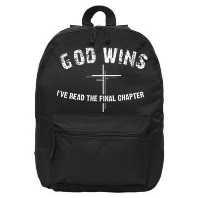 I've Read The Final Chapter God Wins 16 in Basic Backpack