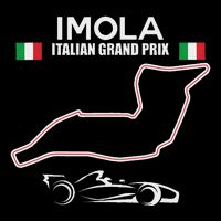 Imola Race Track Formula Racing Car Italian Cooling Performance Crew T-Shirt