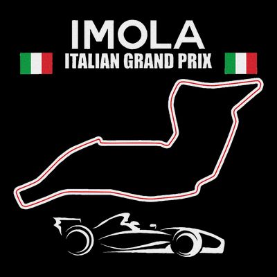 Imola Race Track Formula Racing Car Italian T-Shirt