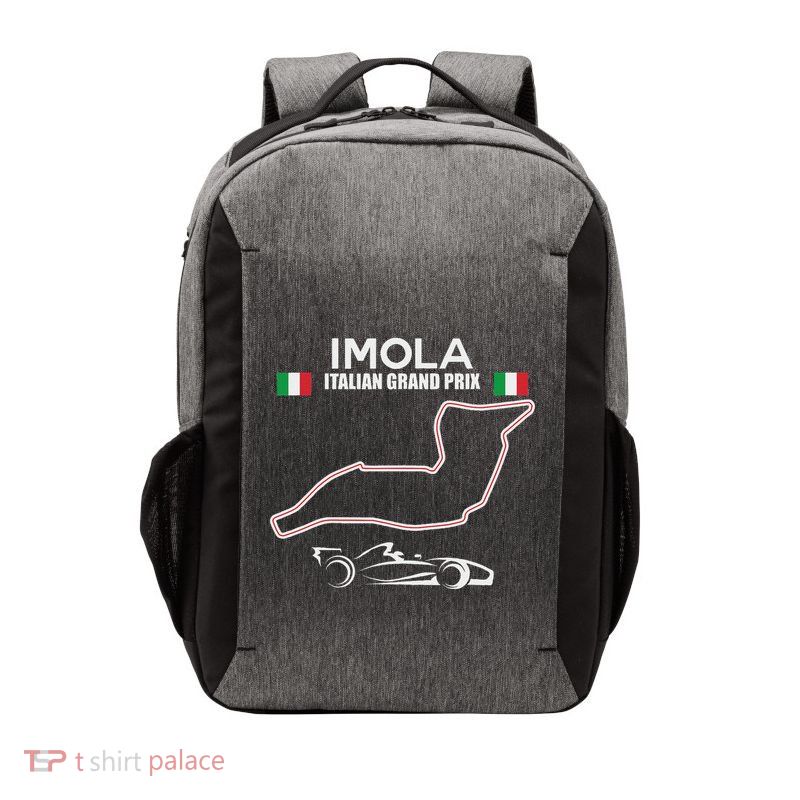 Imola Race Track Formula Racing Car Italian Vector Backpack