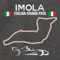 Imola Race Track Formula Racing Car Italian Vector Backpack
