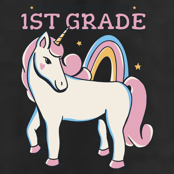 I'm Ready To Crush 1st Grade Rainbow Unicorn 25L Jumbo Tote