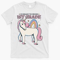 I'm Ready To Crush 1st Grade Rainbow Unicorn T-Shirt