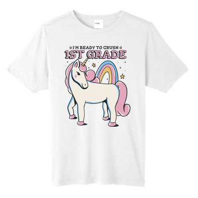 I'm Ready To Crush 1st Grade Rainbow Unicorn Tall Fusion ChromaSoft Performance T-Shirt