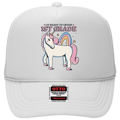 I'm Ready To Crush 1st Grade Rainbow Unicorn Trucker Hat