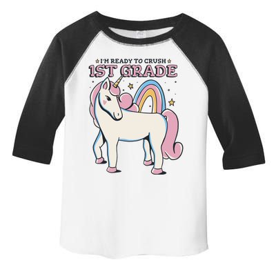 I'm Ready To Crush 1st Grade Rainbow Unicorn Toddler Fine Jersey T-Shirt