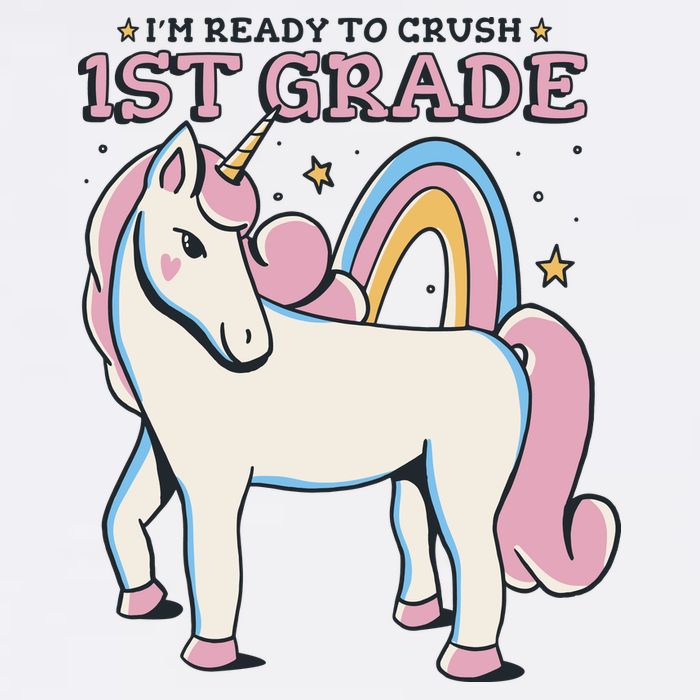I'm Ready To Crush 1st Grade Rainbow Unicorn Crop Top