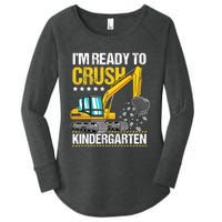 I'm Ready To Crush Kindergarten Construction Vehicle Boy Women's Perfect Tri Tunic Long Sleeve Shirt