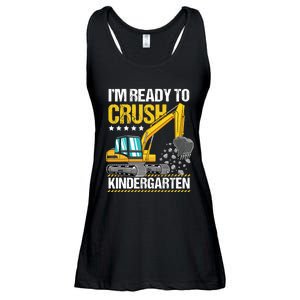 I'm Ready To Crush Kindergarten Construction Vehicle Boy Ladies Essential Flowy Tank