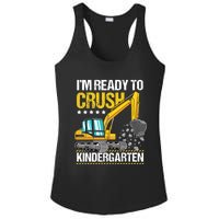 I'm Ready To Crush Kindergarten Construction Vehicle Boy Ladies PosiCharge Competitor Racerback Tank