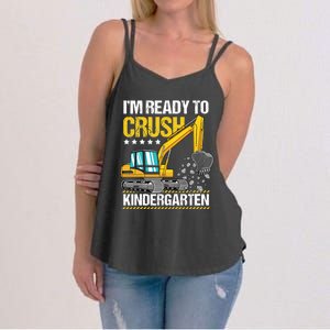 I'm Ready To Crush Kindergarten Construction Vehicle Boy Women's Strappy Tank