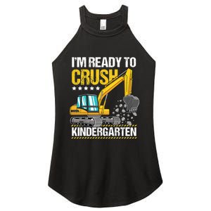 I'm Ready To Crush Kindergarten Construction Vehicle Boy Women's Perfect Tri Rocker Tank