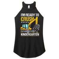 I'm Ready To Crush Kindergarten Construction Vehicle Boy Women's Perfect Tri Rocker Tank