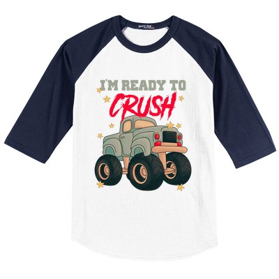 Im Ready To Crush First Day Of School Baseball Sleeve Shirt