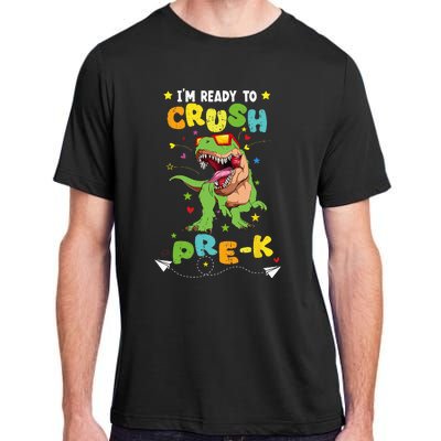 Im Ready To Crush Pre K T Rex Dinosaur Back To School Boy Adult ChromaSoft Performance T-Shirt