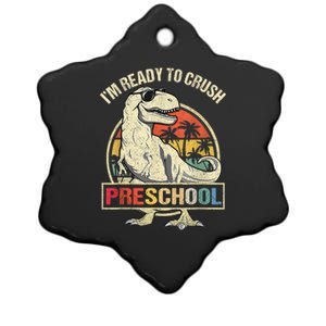 Im Ready To Crush Preschool Dinosaur T Rex Back To School Ceramic Star Ornament