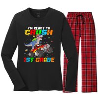 I'm Ready To Crush 1st Grade Women's Long Sleeve Flannel Pajama Set 