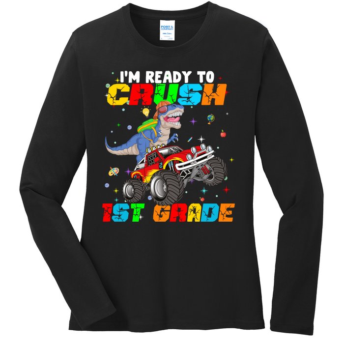 I'm Ready To Crush 1st Grade Ladies Long Sleeve Shirt