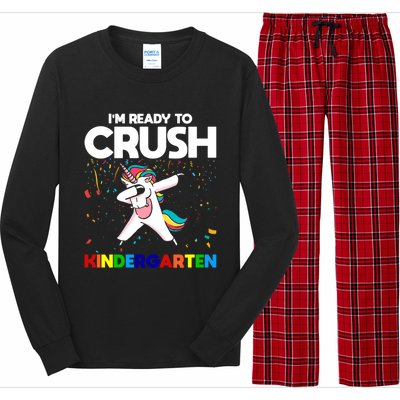 Im Ready To Crush First Grade Eletry School Great Gift Long Sleeve Pajama Set