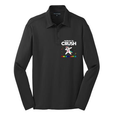 Im Ready To Crush First Grade Eletry School Great Gift Silk Touch Performance Long Sleeve Polo