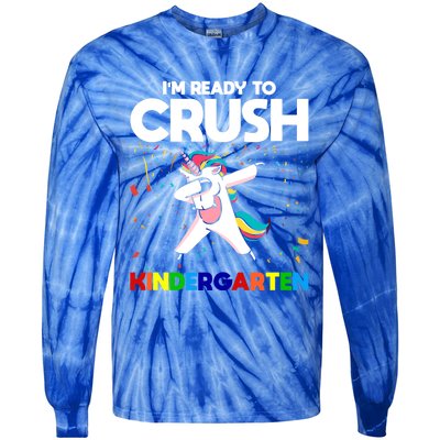 Im Ready To Crush First Grade Eletry School Great Gift Tie-Dye Long Sleeve Shirt