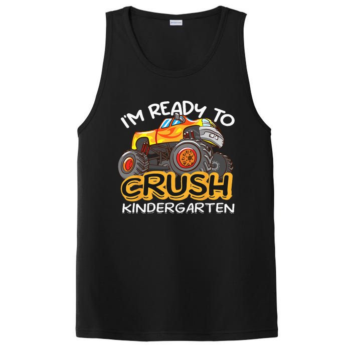 Im Ready To Crush Kindergarten Dinosaur First Day Of School PosiCharge Competitor Tank