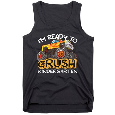 Im Ready To Crush Kindergarten Dinosaur First Day Of School Tank Top