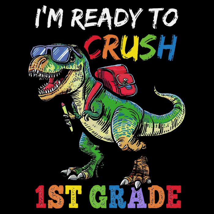 IM Ready To Crush 1st Grade Dinosaur 1st Day Of School Cooling Performance Crew T-Shirt