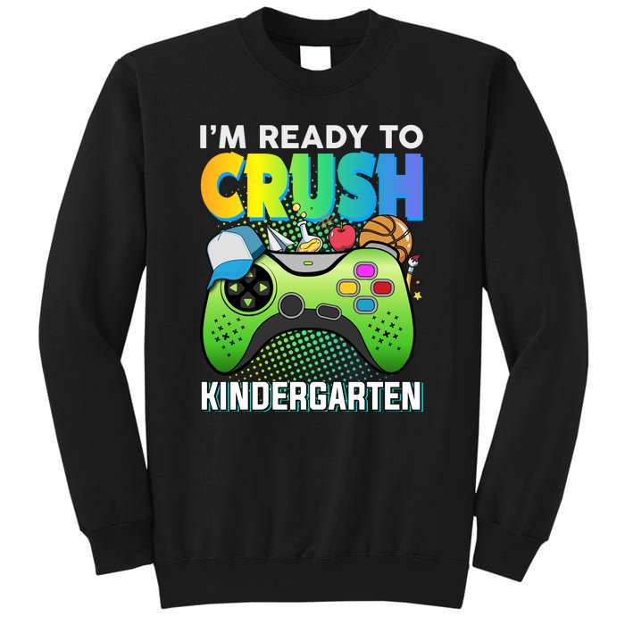 Im Ready To Crush Kindergarten Back To School Video Game Boy Gift Sweatshirt