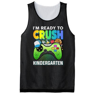 Im Ready To Crush Kindergarten Back To School Video Game Boy Gift Mesh Reversible Basketball Jersey Tank