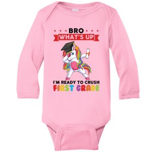 Im Ready To Crush First Grade First Grade Graduation Meaningful Gift Baby Long Sleeve Bodysuit