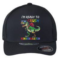 IM Ready To Crush Kindergarten Dinosaur 1st Day Of School Flexfit Unipanel Trucker Cap